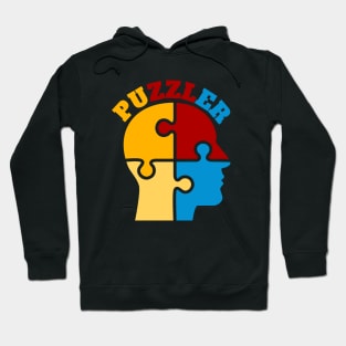 Retro puzzle lover gift Hoodie